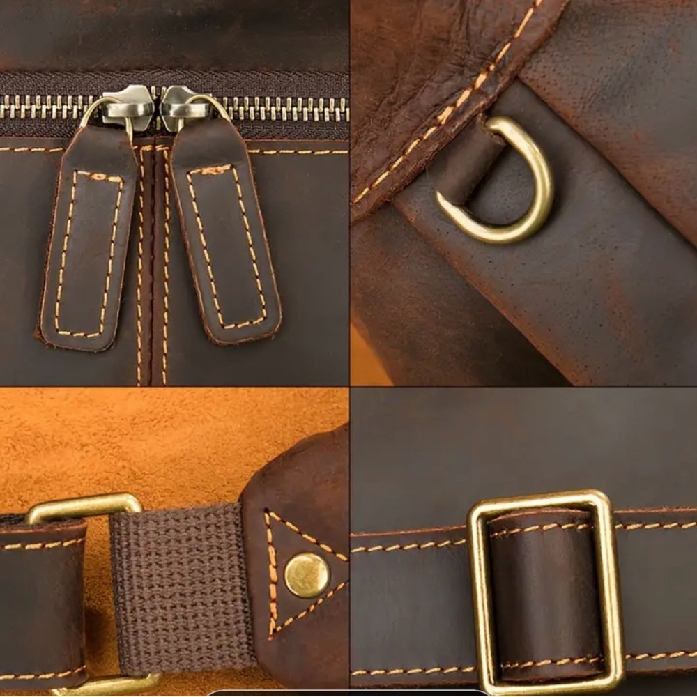 Brown Leather Sling Bag - Picture 10 of 10